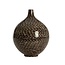 Light & Living Vaas deco Ø28x35 cm ELORZA bamboe donker bruin+naturel