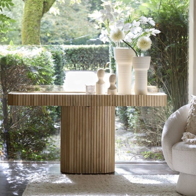 Light en Living Side table 154x39x76,5 cm KIOTO mango hout naturel