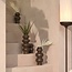 Light en Living Vaas deco Ø13x26 cm ROGANO keramiek donker bruin
