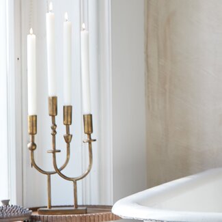 Light en Living Kandelaar 4L 23x6x39 cm NIMARI antiek  brons Light en Living Kandelaar 4L 23x6x39 cm NIMARI antiek  brons