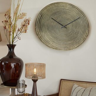 Light en Living Klok CERVINO antiek brons - Ø 58 cm