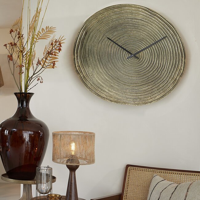 Light en Living Klok CERVINO antiek brons - Ø 58 cm of Ø 74 cm