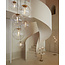 Light en Living Vloerlamp 4L 42x20x182 cm MAGDALA  glas helder+goud