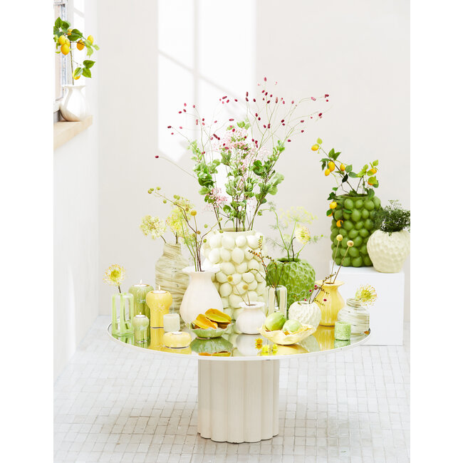 Light en Living Vaas deco LEMON groen - 41 cm hoog