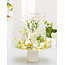 Light en Living Vaas deco LEMON groen - 41 cm hoog