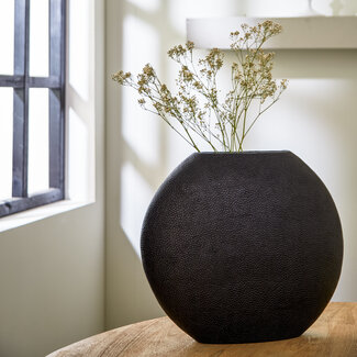 Light en Living Vaas deco RAYSKIN mat zwart - 49,5x20x45 cm