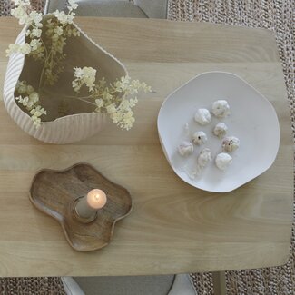 Light & Living Schaal 44x43,5x7 cm ANZIO crème