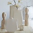Light & Living Vaas deco 21x7,5x41 cm MAKAHA crème