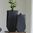 Light en Living Vaas deco 21x7,5x41 cm MAKAHA mat zwart