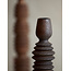 Light en Living Kandelaar Ø7,5x36 cm AFIFE hout mat  donker bruin
