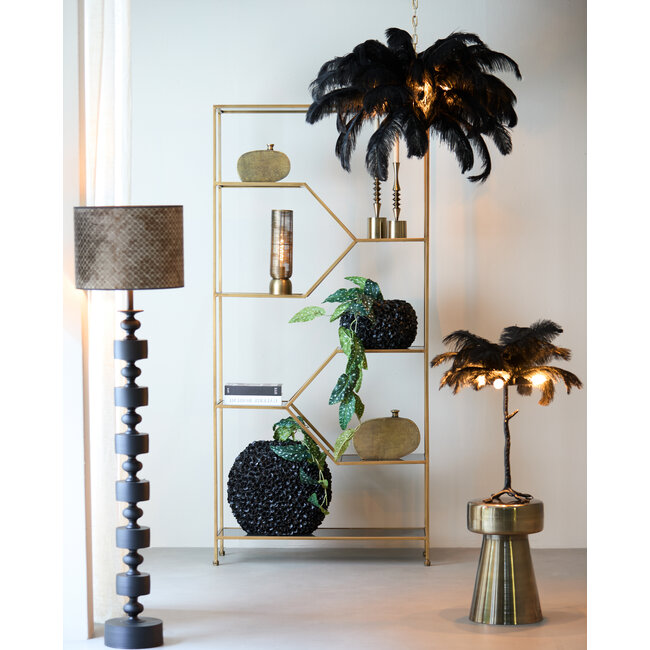 Light en Living Vaas 52x23x46,5 cm PHYLIA mat zwart