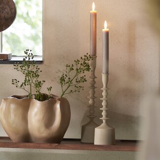 Light en Living Kandelaar Ø10x34,5 cm MERAKO mat  beige