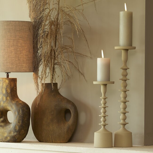 Light en Living Kandelaar Ø11x35,5 cm MERAKO mat  beige