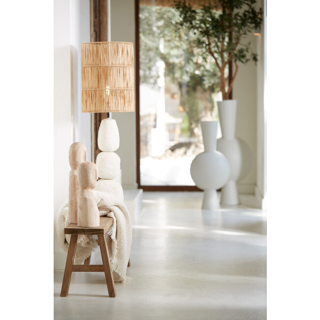 Light en Living Kap cilinder 30-30-40 cm LANZANO raffia  naturel