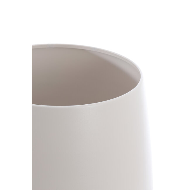 Light en Living Pot deco op voet Ø36x50 cm KARUNA hout+mat crème