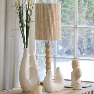 Light & Living Lampenkap cilinder 25-25-36 cm MEDANA crème