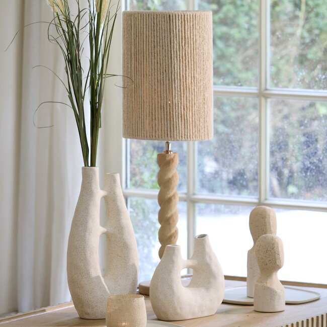 Light en Living Lampenkap cilinder 25-25-36 cm MEDANA crème