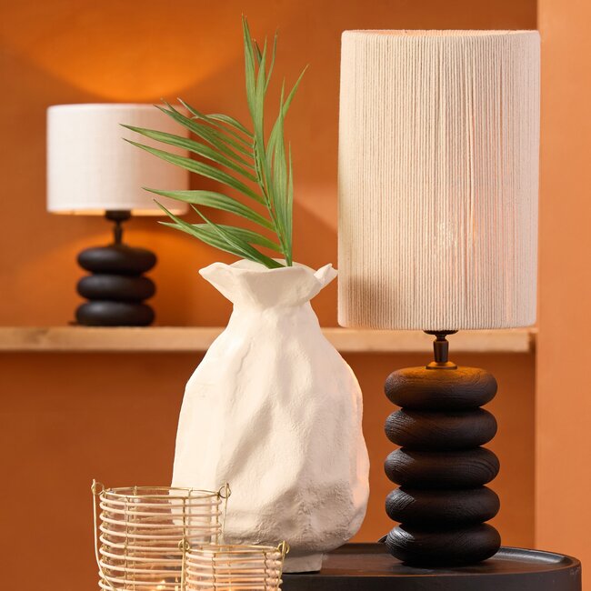 Light en Living Lampenkap cilinder 25-25-36 cm MEDANA crème