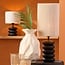 Light en Living Lampenkap cilinder 25-25-36 cm MEDANA crème