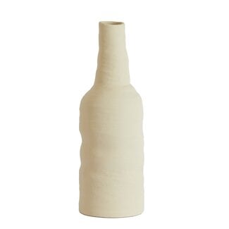 Light & Living Vaas deco Ø14,5x42 cm SESTO keramiek mat crème