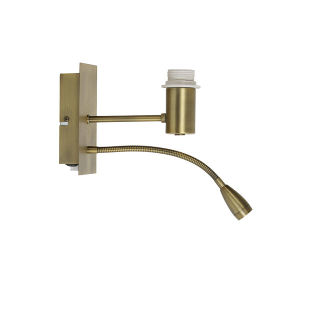 Light en Living Wandlamp+ledflex 20x11x35 cm REGINA antiek brons
