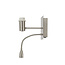 Light en Living Wandlamp+ledflex 20x11x35 cm REGINA nikkel satijn