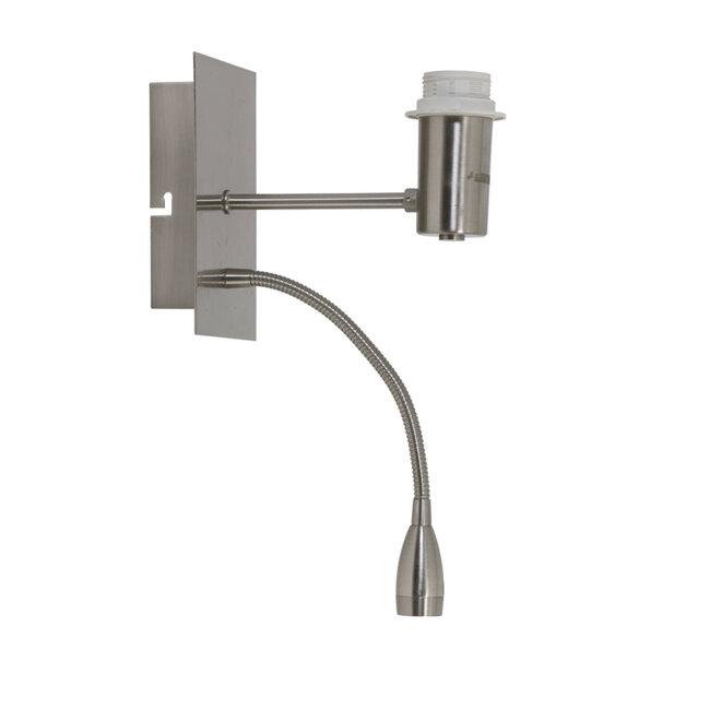 Light & Living Wandlamp+ledflex 20x11x35 cm REGINA nikkel satijn
