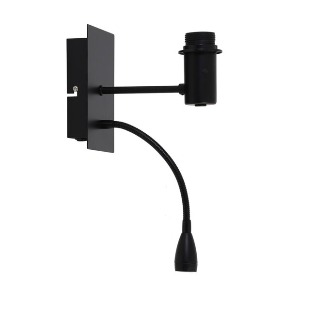 Light & Living Wandlamp+ledflex 20x11x35 cm REGINA mat zwart