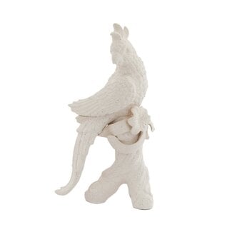 Light & Living Ornament 22,5x14x39 cm BIRD keramiek mat crème