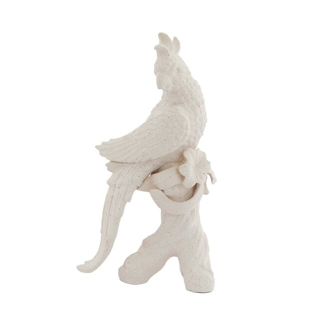 Light en Living Ornament 22,5x14x39 cm BIRD keramiek mat crème