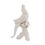 Light & Living Ornament 22,5x14x39 cm BIRD keramiek mat crème