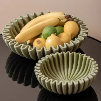 Present Time Schaal Wave groot donker groen Present Time Schaal Wave groot donker groen