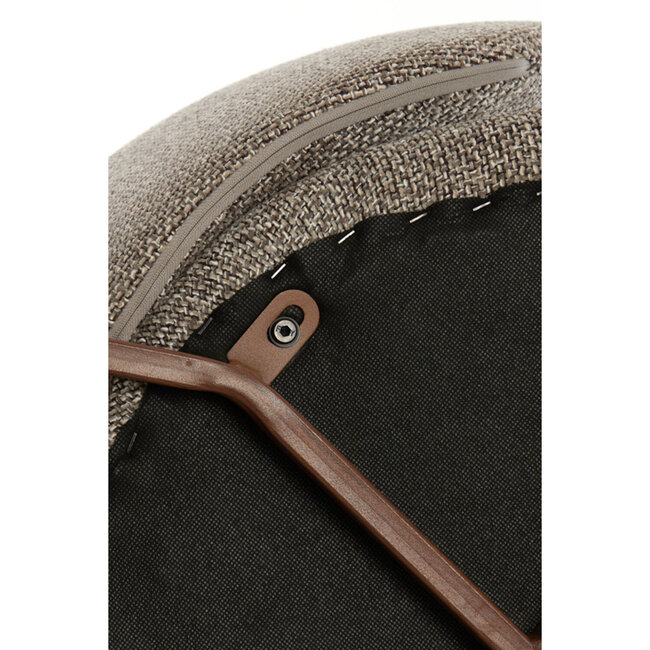 Light en Living Eetkamerstoel 57x56x74 cm ALUKO zwart-licht bruin+bruin