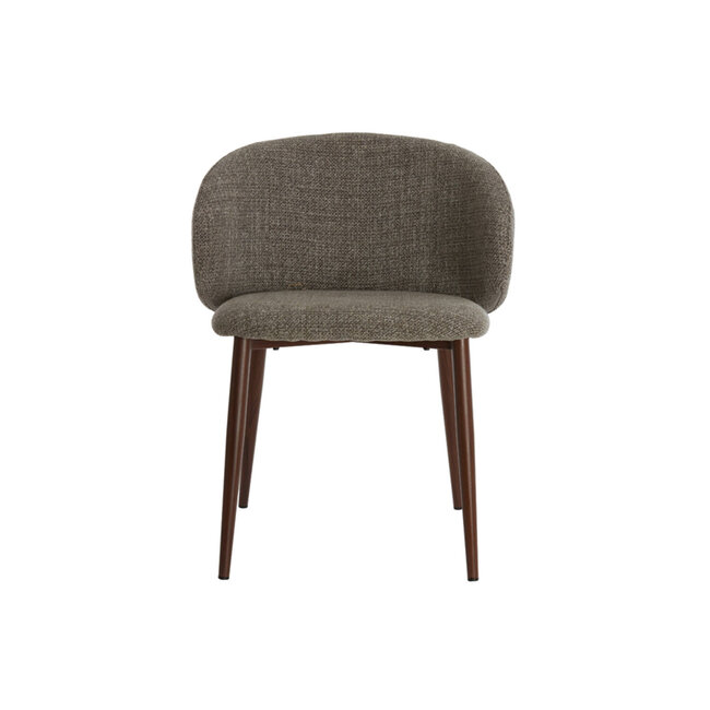 Light en Living Eetkamerstoel 57x56x74 cm ALUKO zwart-licht bruin+bruin