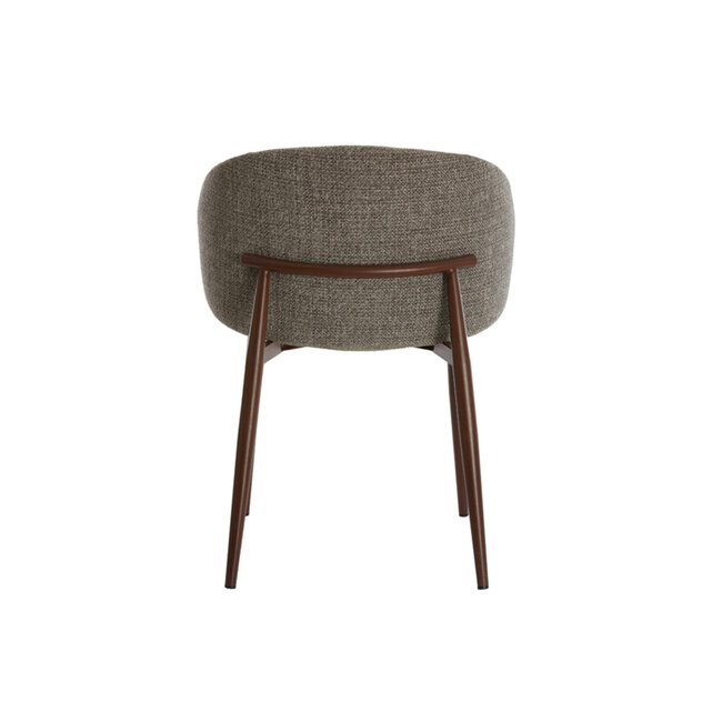 Light en Living Eetkamerstoel 57x56x74 cm ALUKO zwart-licht bruin+bruin