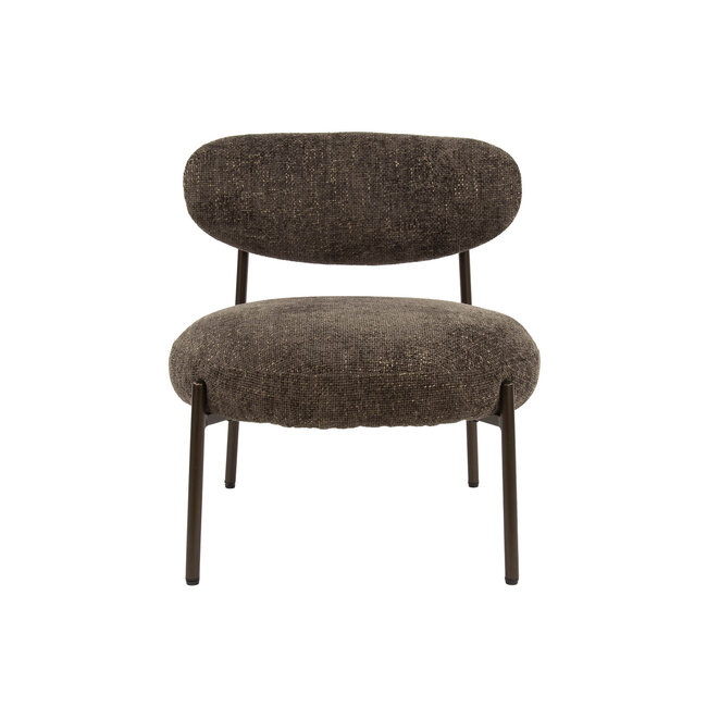 WoonStijl Fauteuil Round -  Tissee cargo bruin