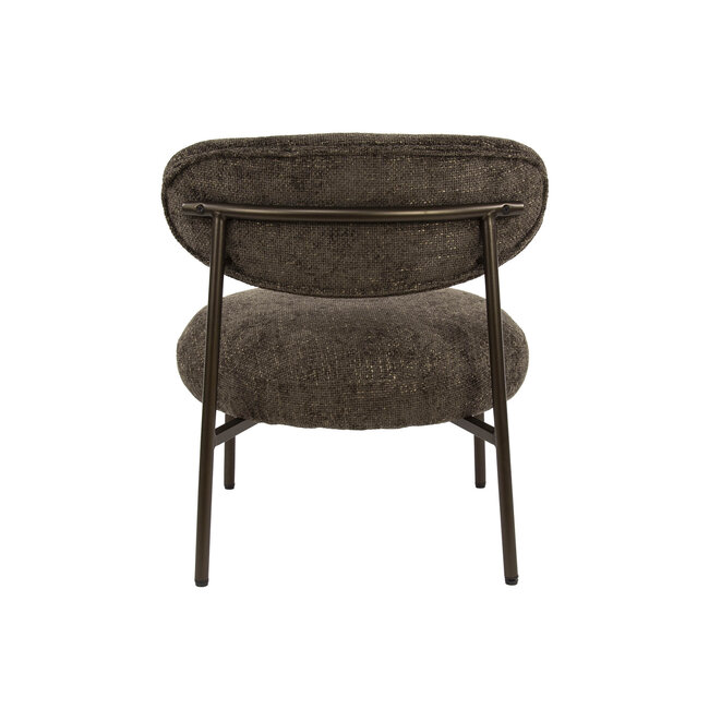 WoonStijl Fauteuil Round -  Tissee cargo bruin