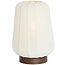 Light en Living Tafellamp Ø30x41,5 cm BIBURY hout print donker bruin+wit
