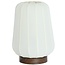 Light en Living Tafellamp Ø30x41,5 cm BIBURY hout print donker bruin+wit