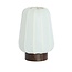 Light en Living Tafellamp Ø20x29 cm BIBURY hout print donker bruin+wit
