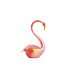 Light en Living Ornament 13x8x20 cm SWAN glas oranje