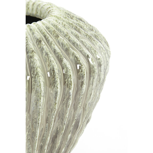 Light en Living Vaas deco Ø32x28 cm CACTI shiny mint groen