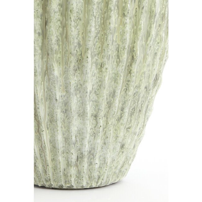 Light en Living Vaas deco Ø29x37 cm CACTI shiny mint groen