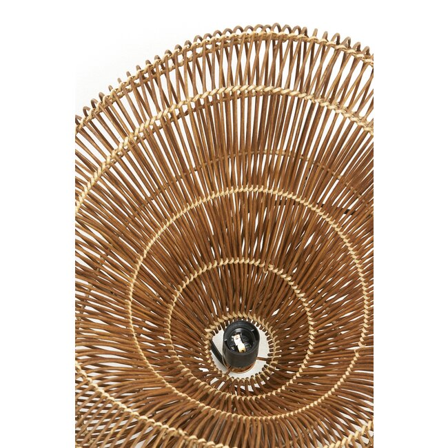 Light en Living Hanglamp 54x52,5x30,5 cm JANZUR rattan donkerbruin