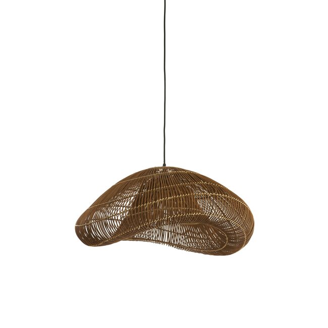 Light en Living Hanglamp 54x52,5x30,5 cm JANZUR rattan donkerbruin