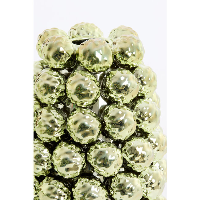 Light en Living Vaas deco Ø16x24,5 cm BUTANG keramiek metallic licht groen