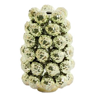 Light en Living Vaas deco Ø16x24,5 cm BUTANG keramiek metallic licht groen Light en Living Vaas deco Ø16x24,5 cm BUTANG keramiek metallic licht groen