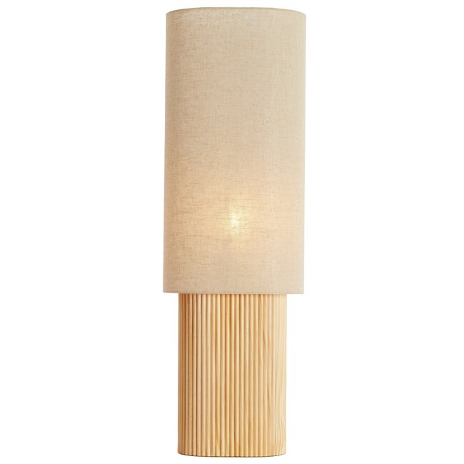 Light en Living Tafellamp 30x20x94 cm LASLO hout natural+linnen naturel