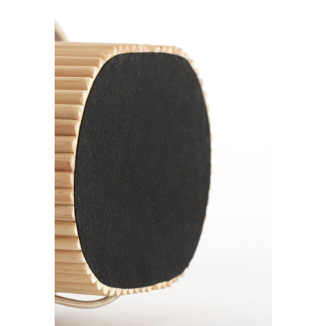 Light en Living Tafellamp 30x20x94 cm LASLO hout natural+linnen naturel