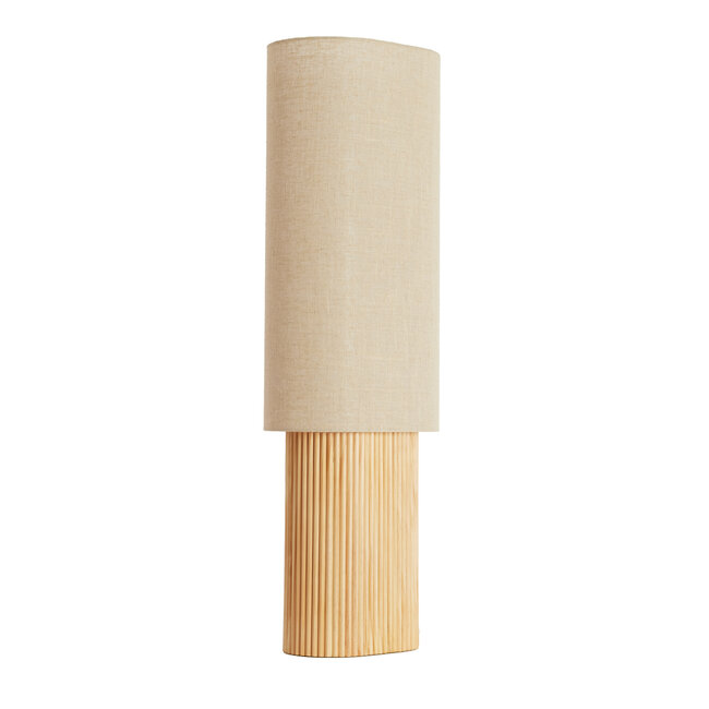 Light en Living Tafellamp 30x20x94 cm LASLO hout natural+linnen naturel